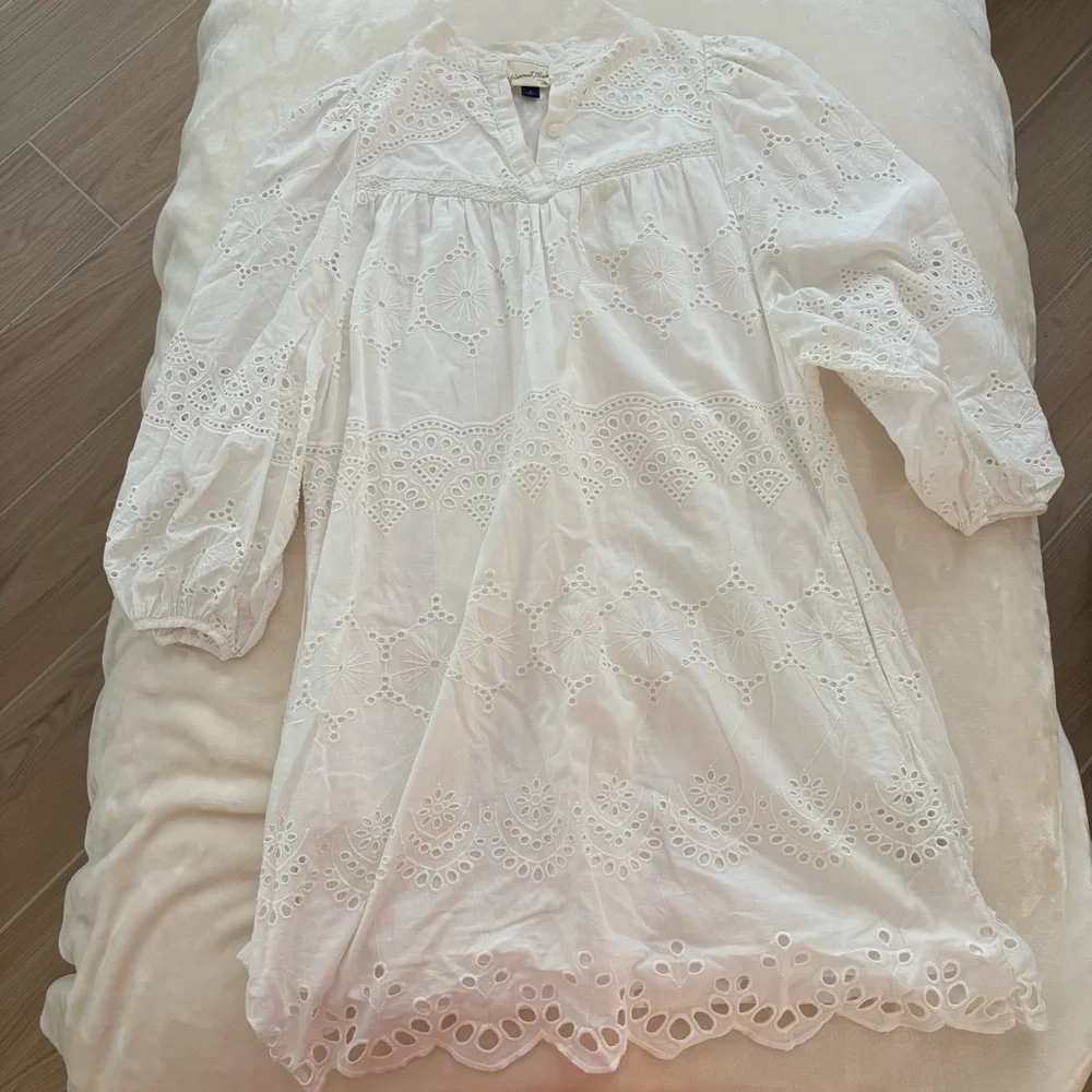 Universal Thread White Eyelet Lace Dress - Picture 1 of 4
